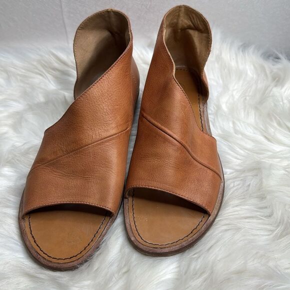Free People Mont Blanc Asymmetrical Sandal Vintage Tan 41 - Picture 2 of 8